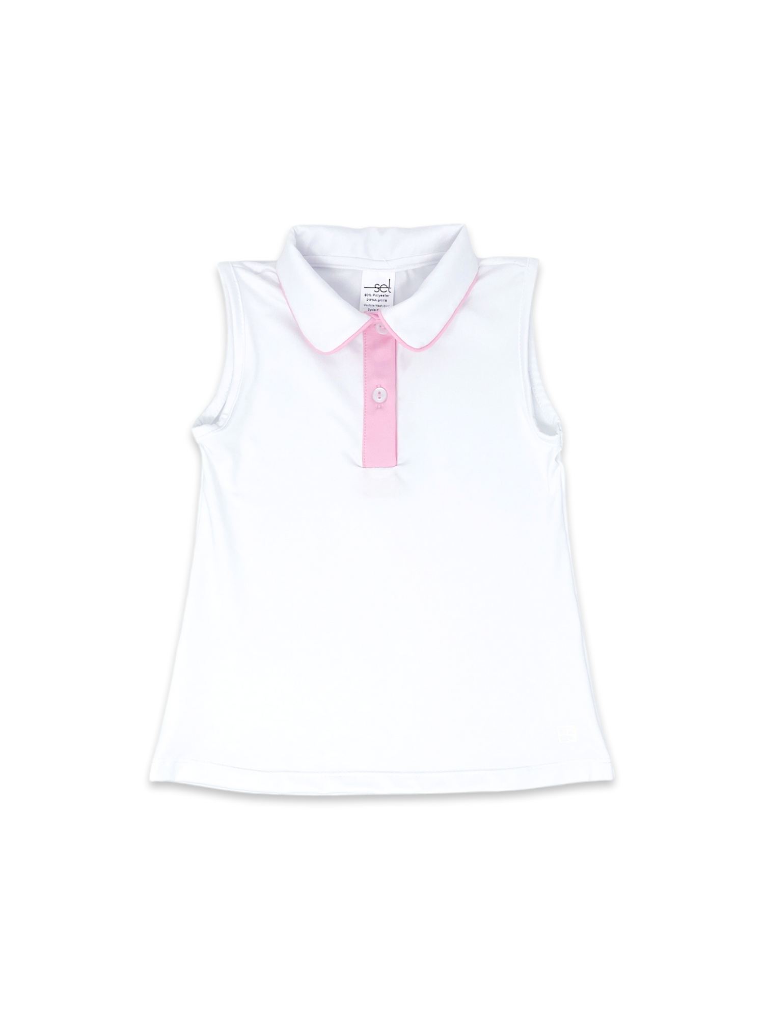 Set Athletics Gabby Tank - Pure Coconut, Cotton Candy Pink - Persnickety Shop