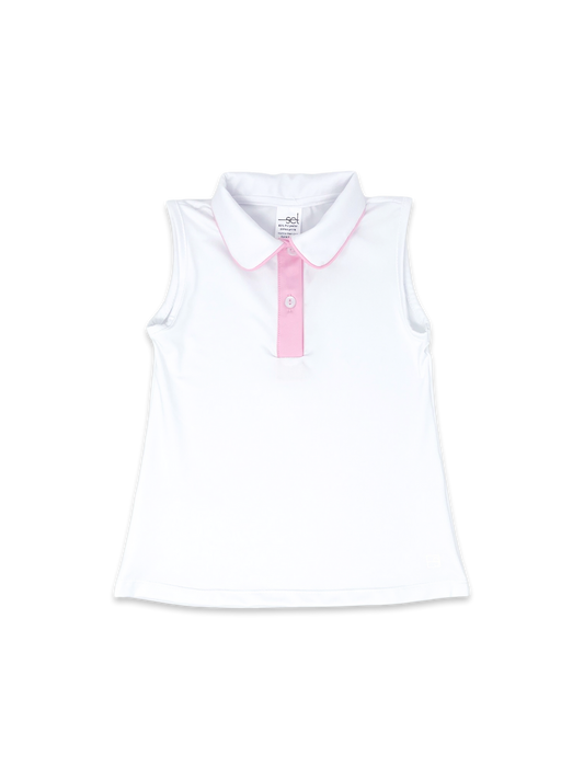 Set Athletics Gabby Tank - Pure Coconut, Cotton Candy Pink - Persnickety Shop