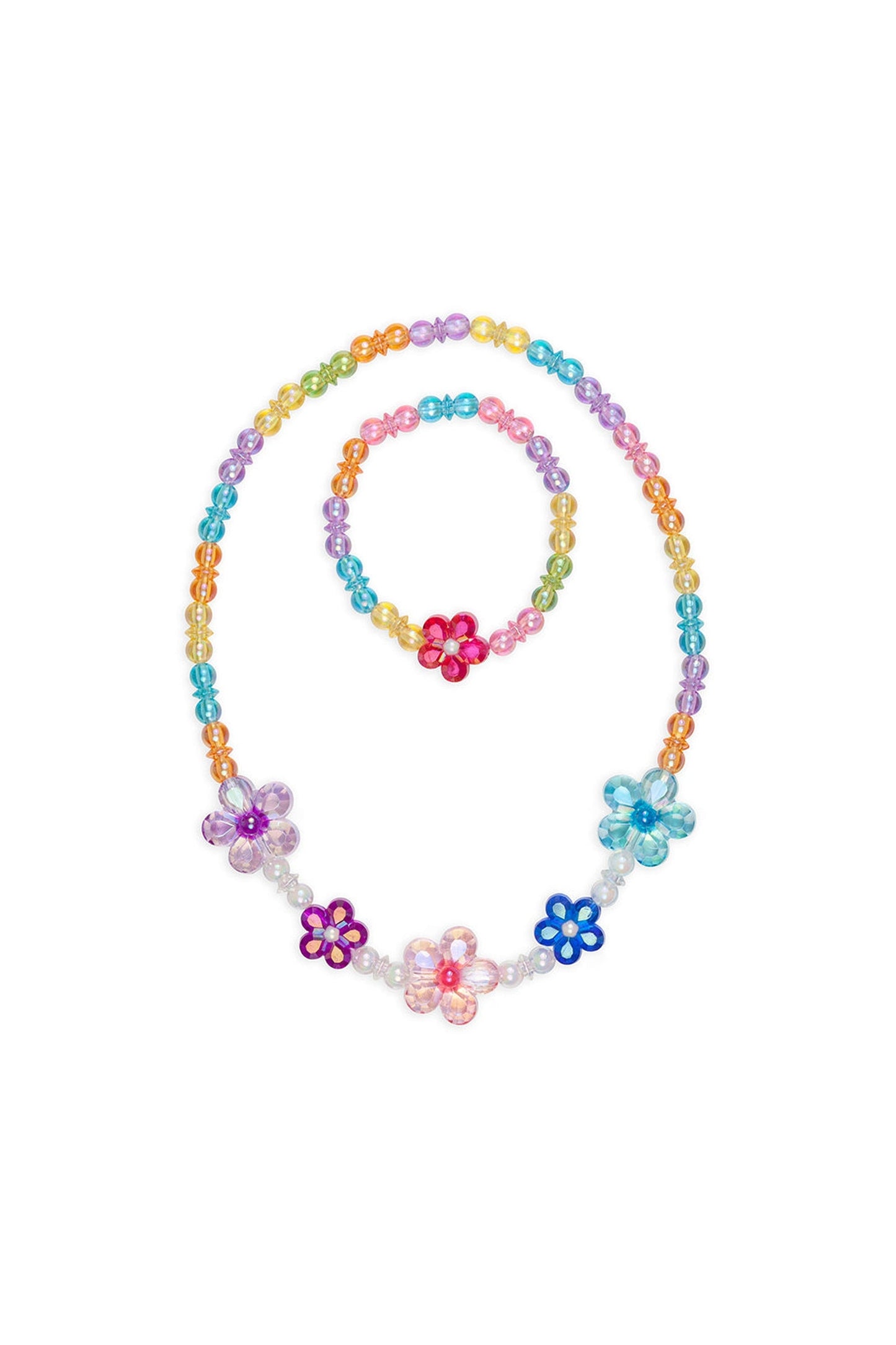 Blooming Beads Necklace & Bracelet Set by Great Pretenders - Persnickety Shop
