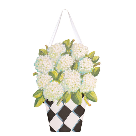 The Round Top Collection Kim Ross Elegant Hydrangea Door Hanger - Persnickety Shop