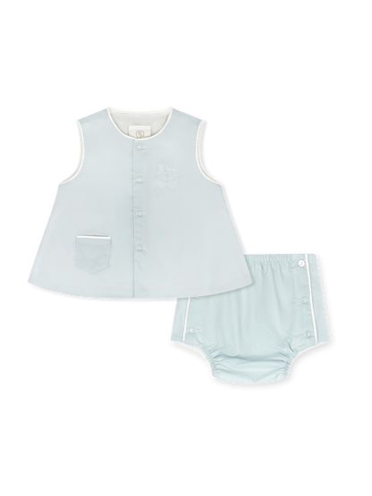 Lullaby Set-Mason Diaper Set Blessings Blue, Train - Persnickety Shop