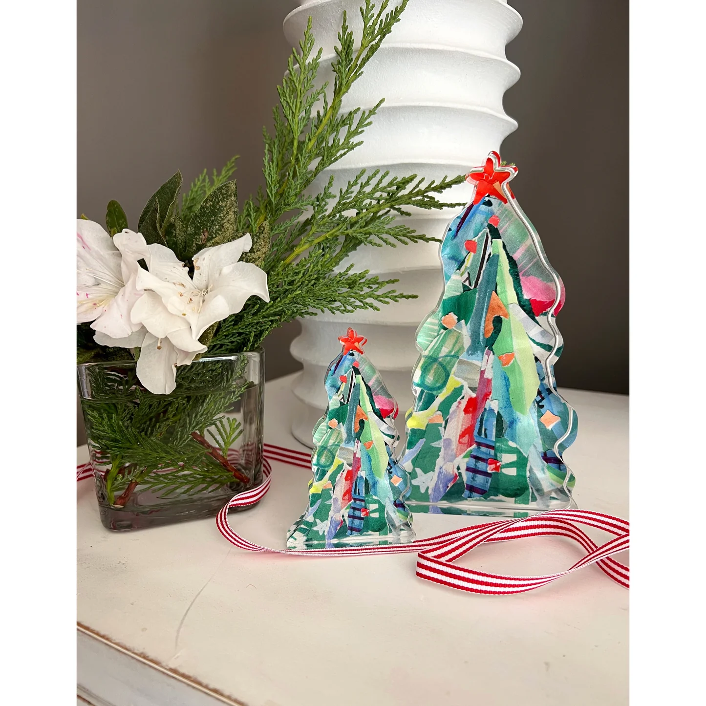 BRIGHT GREEN ADORNED TREE BITTY - Persnickety Shop