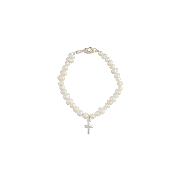 SILVER BOXED CROSS BRACELET - Persnickety Shop
