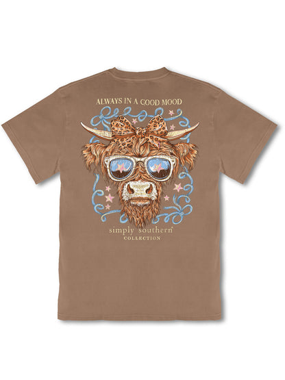 Simply Southern Girls Highland Cow T-Shirt - Persnickety Shop