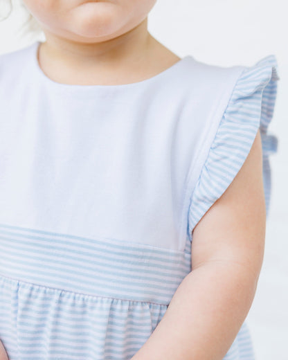 Jellybean Girl Sophia Bubble- Light Blue Stripe - Persnickety Shop