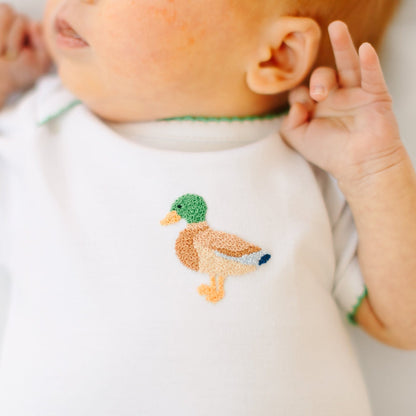 Magnolia Baby Mallard Moments Hand-Embroidered Bodysuit