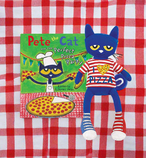 MerryMakers Pete the Cat Pizza Party Plush And Hardcover Book Set - Persnickety Shop