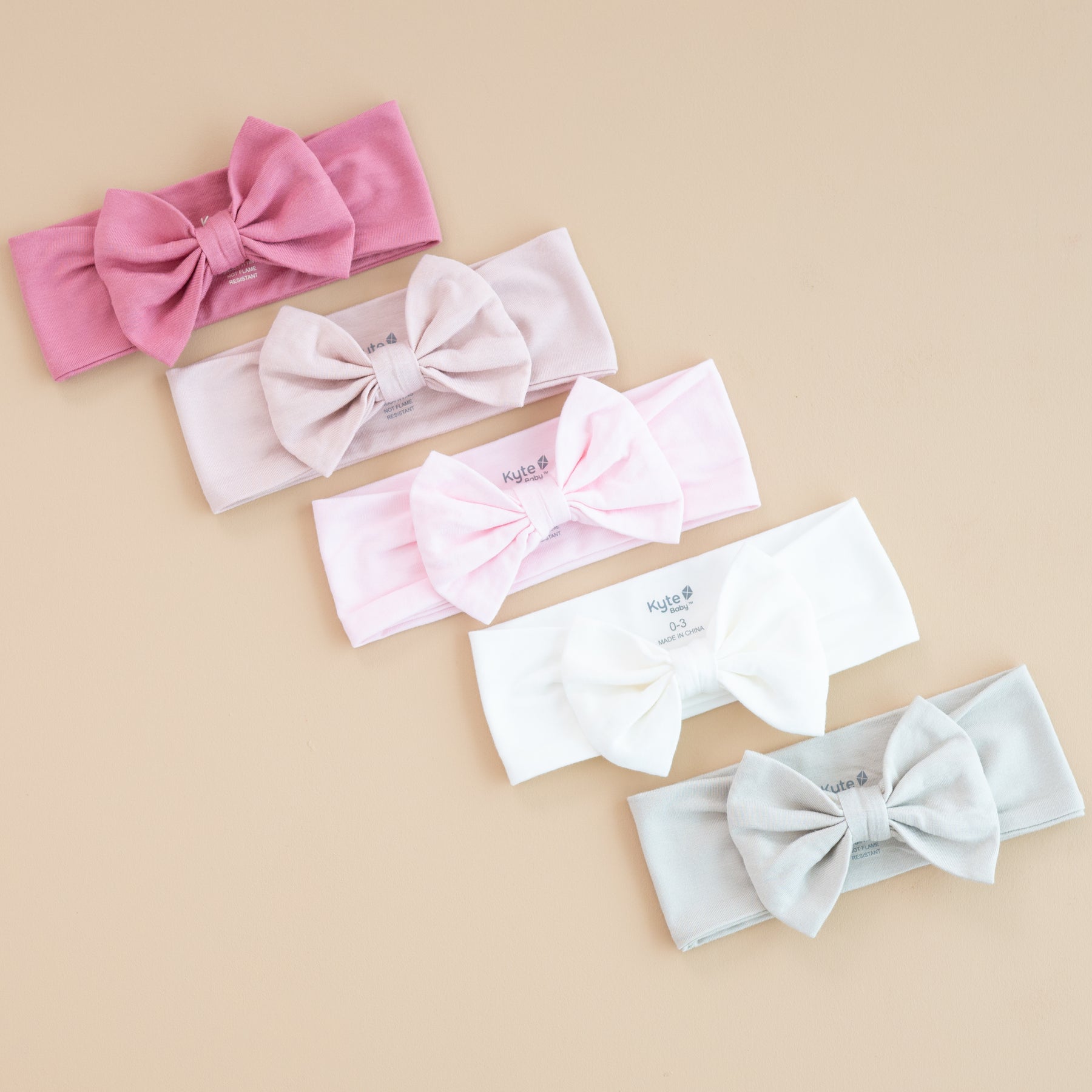 Kyte Bow Headband in Blush - Persnickety Shop