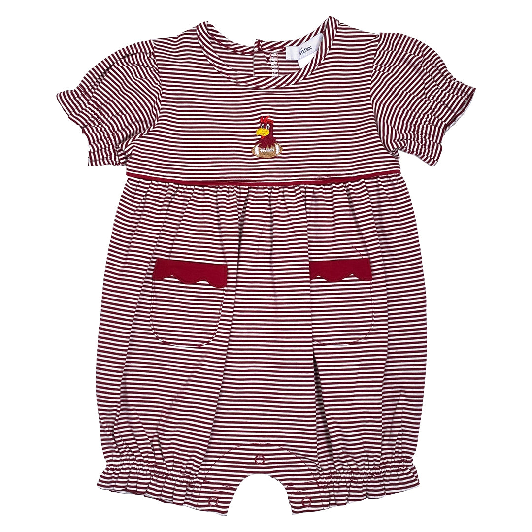 Ishtex GIRLS RUFFLE Gamecock Romper