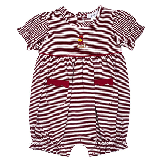 Ishtex GIRLS RUFFLE Gamecock Romper