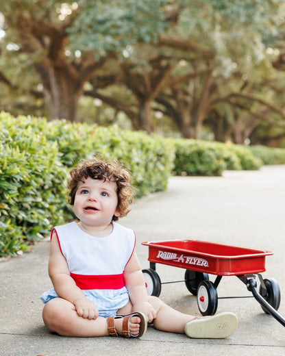 Jellybean Boy Benjamin Bubble- Southern Summer Gingham - Persnickety Shop