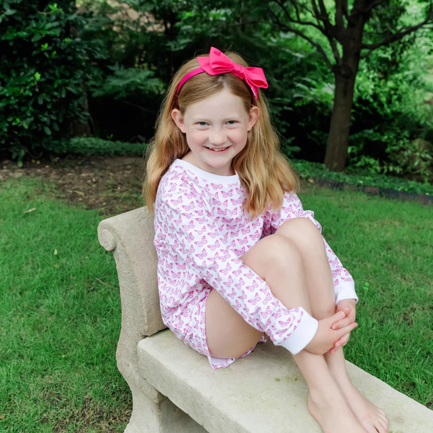 Lila and Hayes Stella Girls' Sweatshirt Short Set - Cartie Butterflies - Persnickety Shop