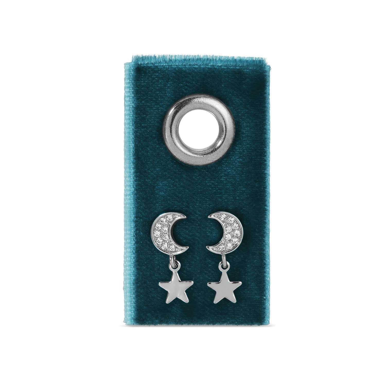 Moon & Star Studs on Velvet Gift Tag - Persnickety Shop