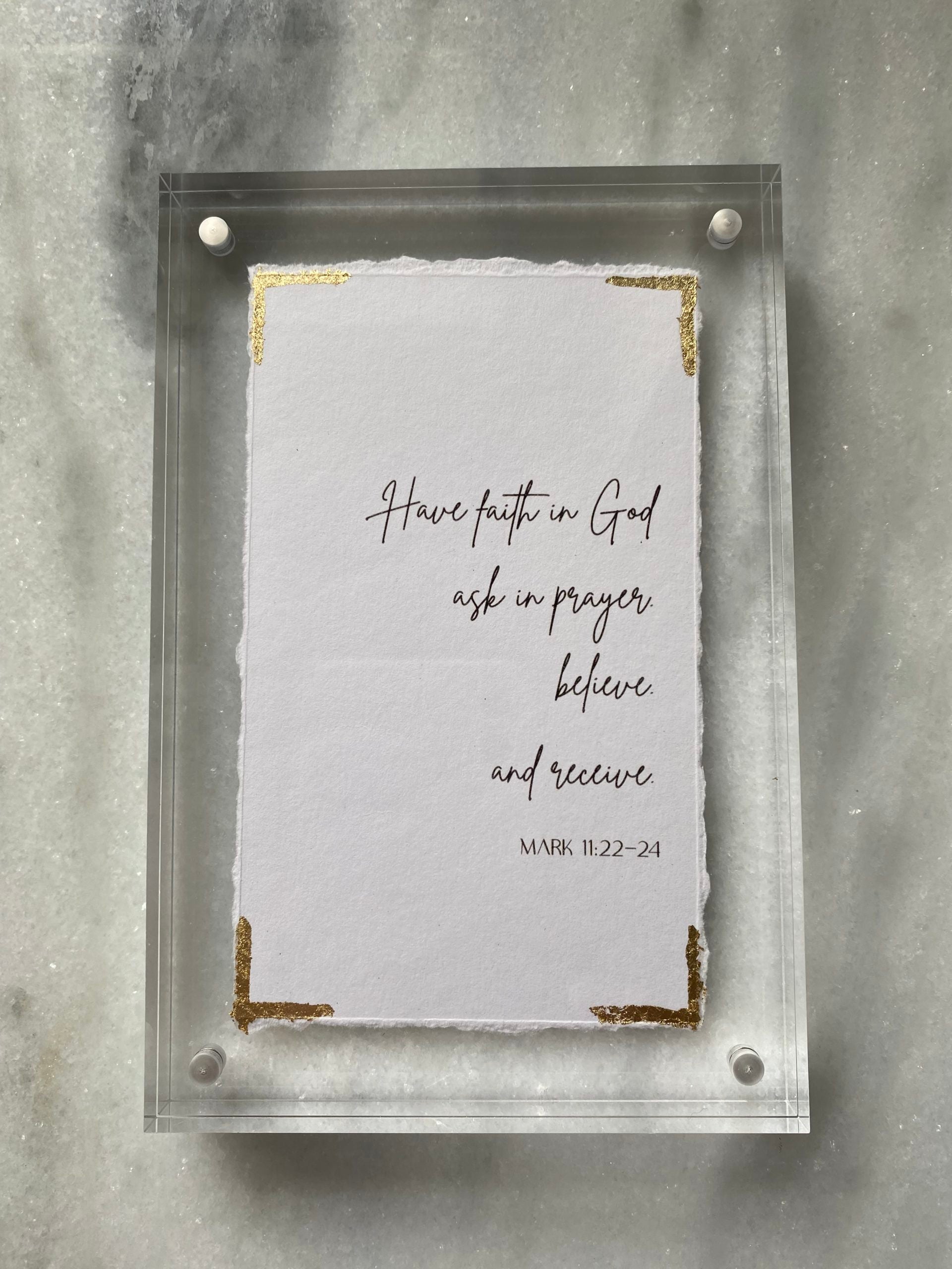 4X6 Acrylics Bible Verse Mark - Persnickety Shop