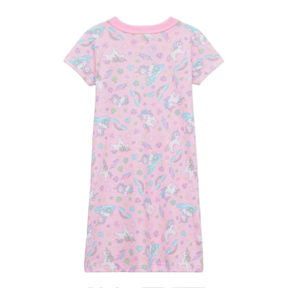 Magnolia Baby Enchanted Unicorns Short Sleeve Play Dress/ Nightgown - Persnickety Shop