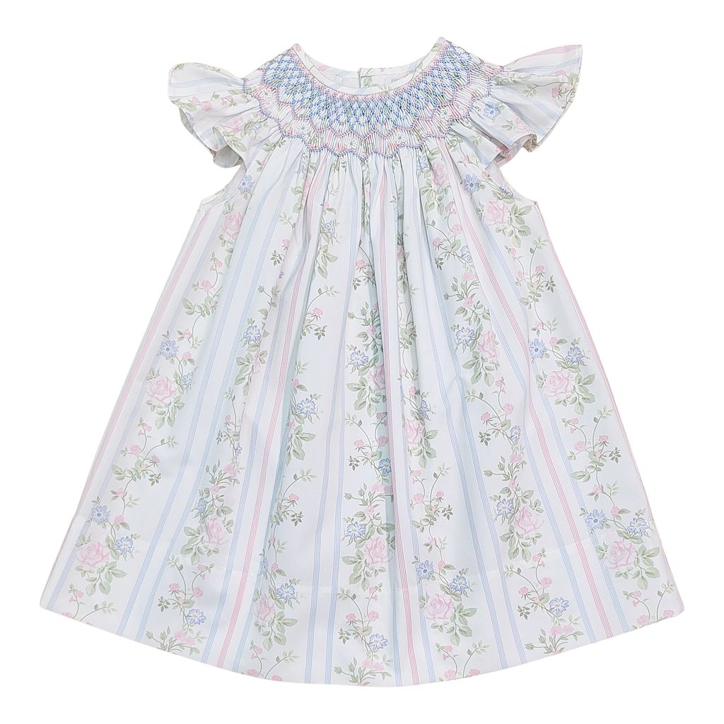 Sweet Dreams Valerie Floral Rose Vine Print (Pink/Blue) - Persnickety Shop