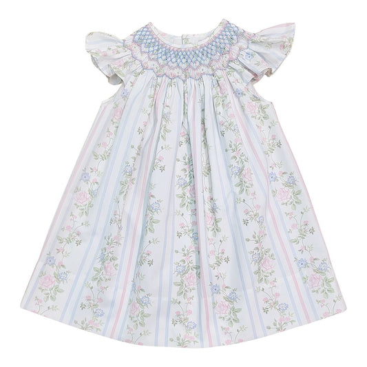 Sweet Dreams Valerie Floral Rose Vine Print (Pink/Blue) - Persnickety Shop