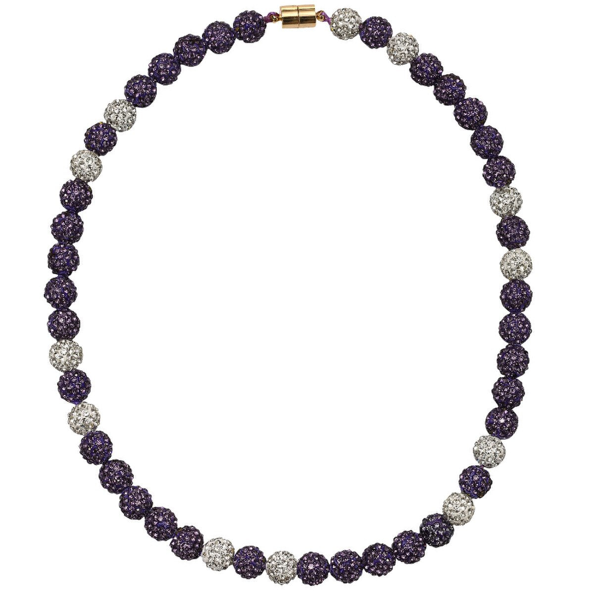 Kids Baseball Bling Disco Ball Beaded Necklace - Persnickety Shop