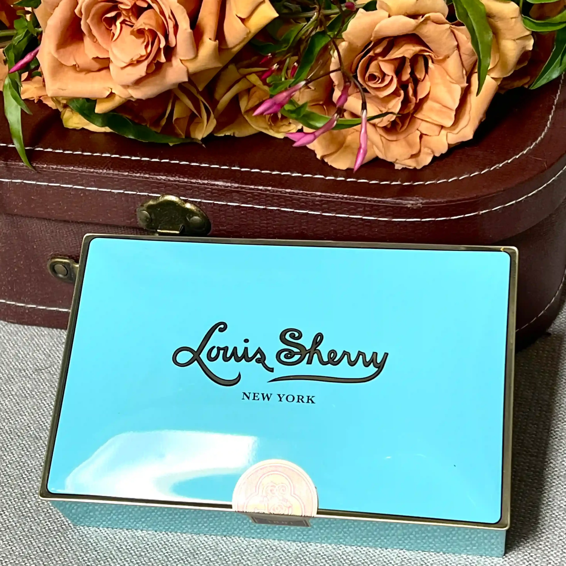 Louis Sherry 2-Piece Box of Chocolate Truffle- Nile Blue - Persnickety Shop
