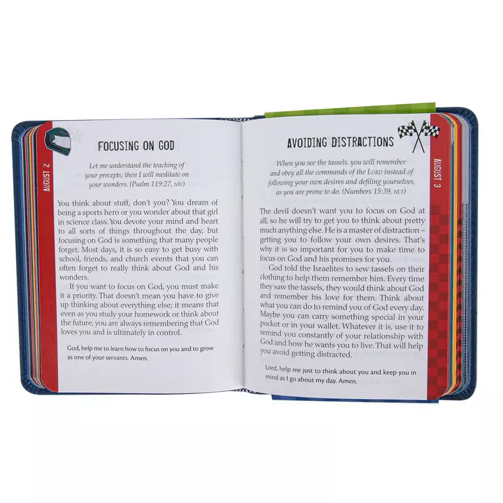 One-Minute Devotions for Boys Faux Leather - Persnickety Shop