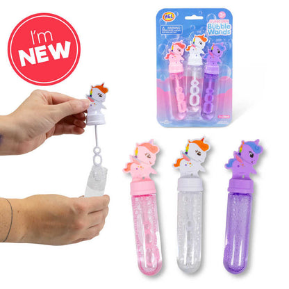 3PK UNICORN MINI BUBBLE WANDS - Persnickety Shop