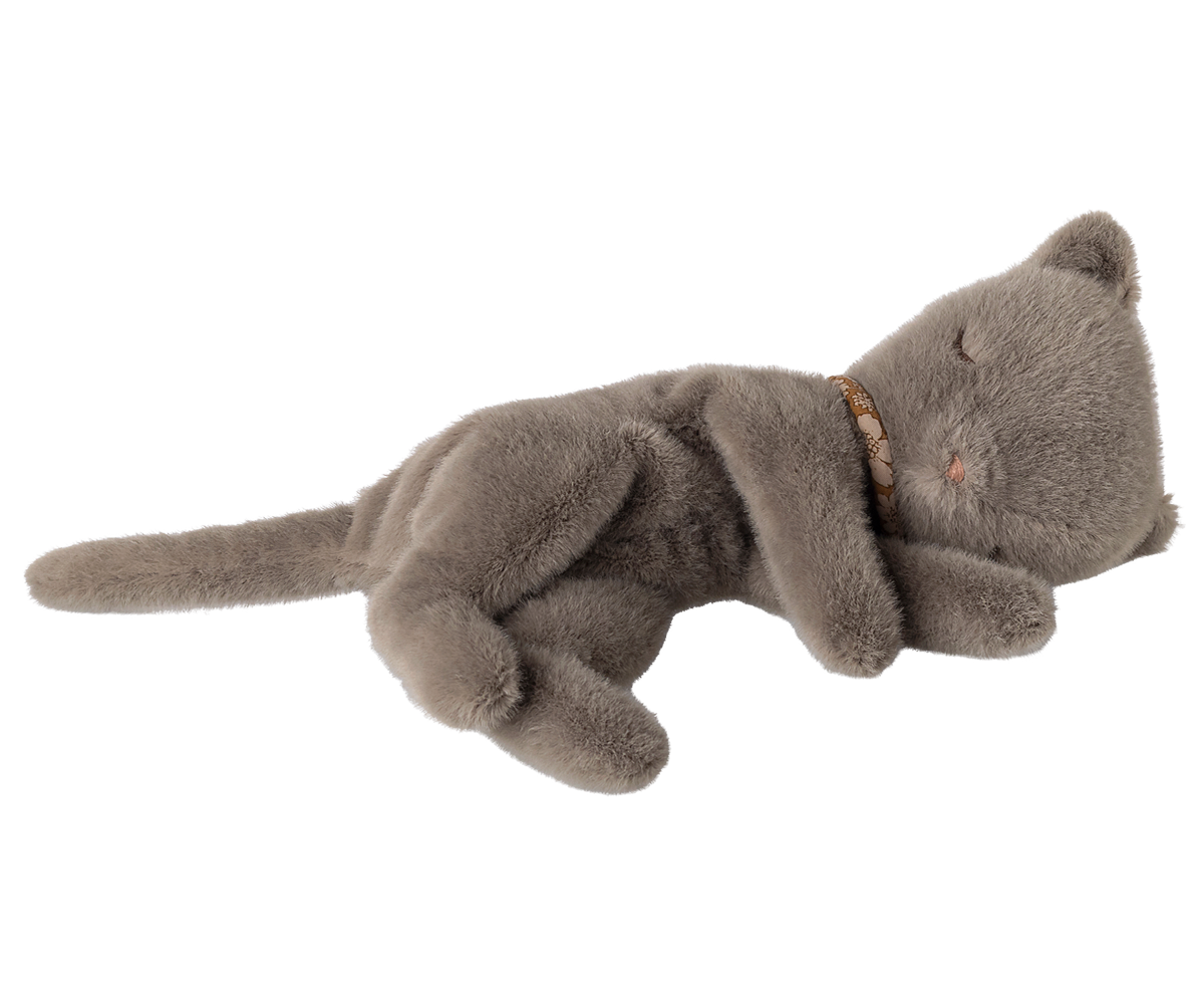 Maileg Sleeping kitten plush, Small - Grey - Persnickety Shop
