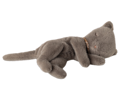 Maileg Sleeping kitten plush, Small - Grey - Persnickety Shop