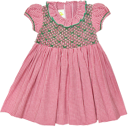 ZUCCINI *PRE-ORDER* GEO WINTER SMOCKED DRESS