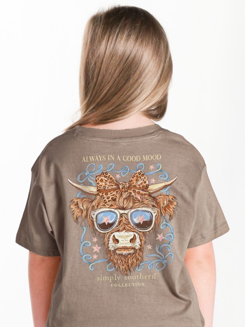 Simply Southern Girls Highland Cow T-Shirt - Persnickety Shop