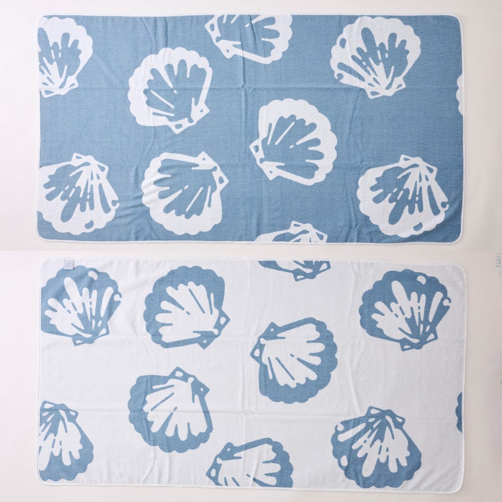 Beach Towel Blue Shell - Persnickety Shop