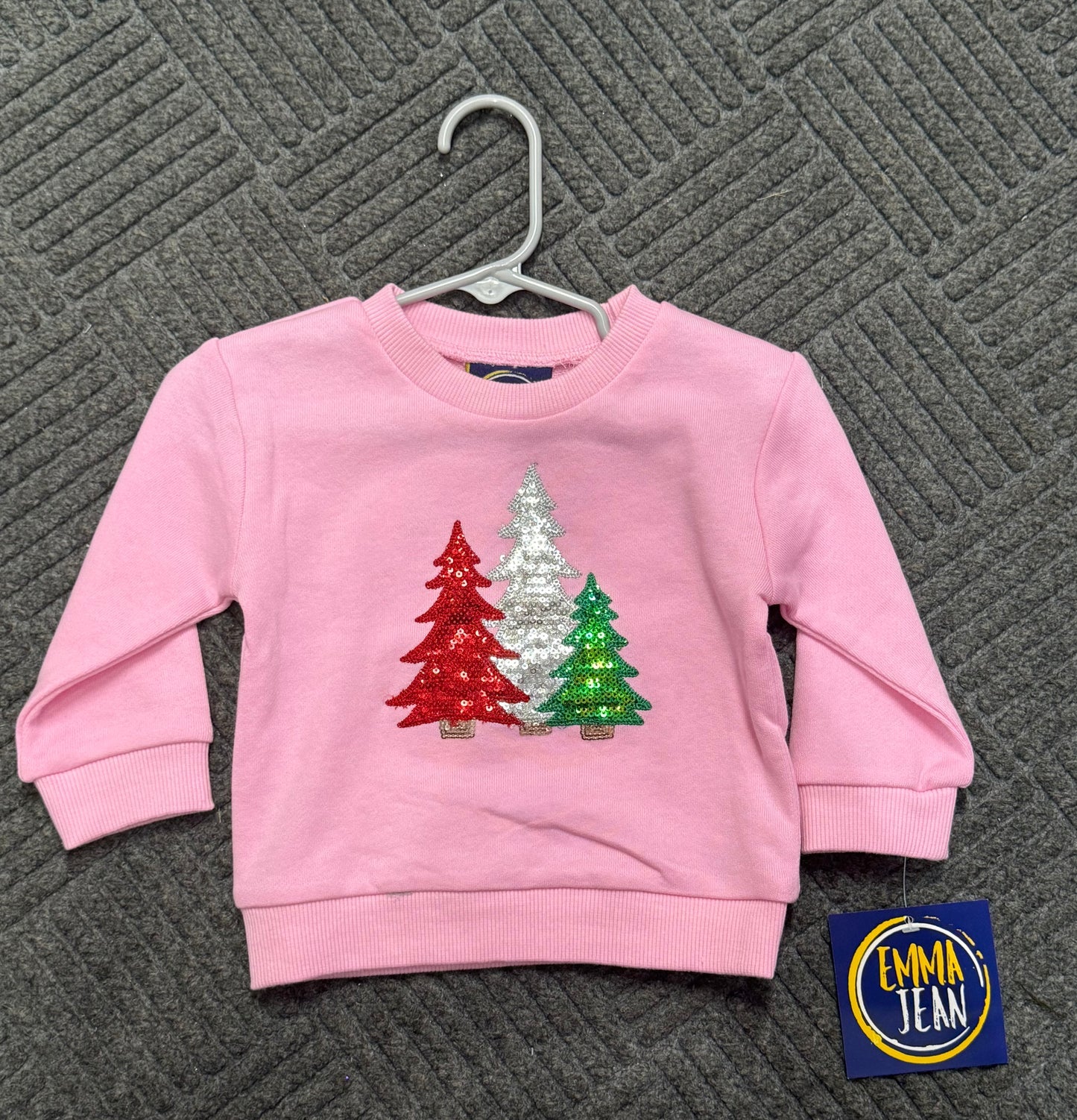Emma Jean Emma Jean Sparkly Christmas Tree Sweatshirt