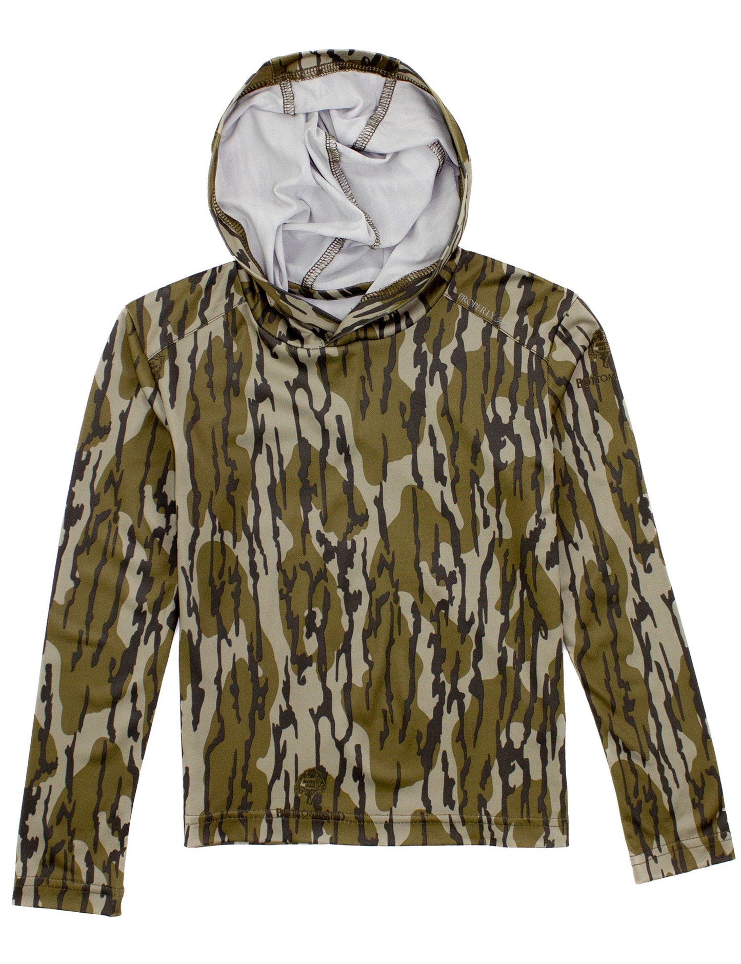 PROPERLY TIED Boys Ravine Hoodie Mossy Oak Original Bottomland