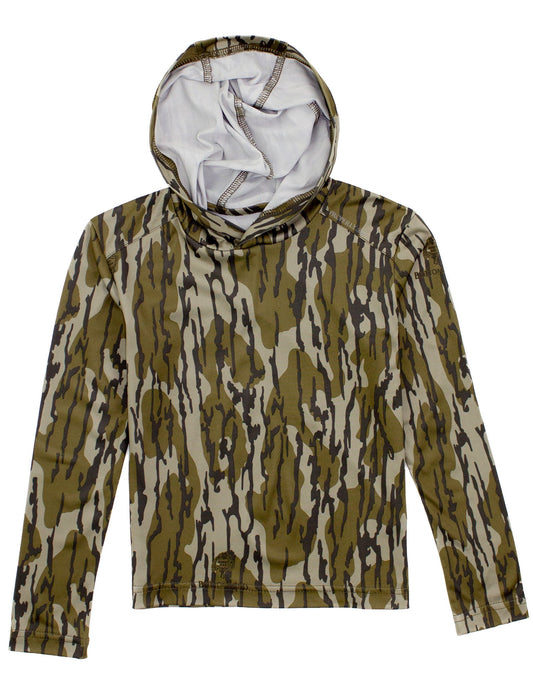 PROPERLY TIED Boys Ravine Hoodie Mossy Oak Original Bottomland