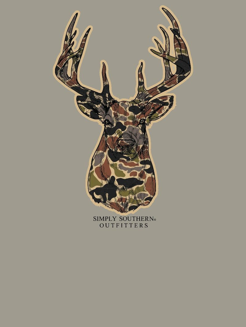 Simply Southern Youth Mineral Wash CAMO Deer T-Shirt Size Small 6/8 - Persnickety Shop