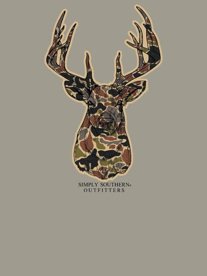 Simply Southern Youth Mineral Wash CAMO Deer T-Shirt Size Small 6/8 - Persnickety Shop
