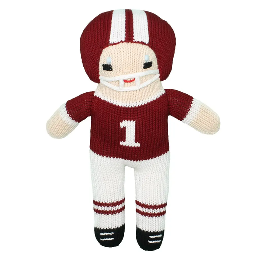Football Player Knit Dolls Garnet Maroon - Persnickety Shop