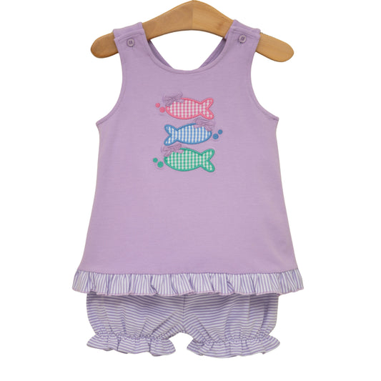 Jellybean One Fish Two Fish Swing Back Bloomer Set - Persnickety Shop