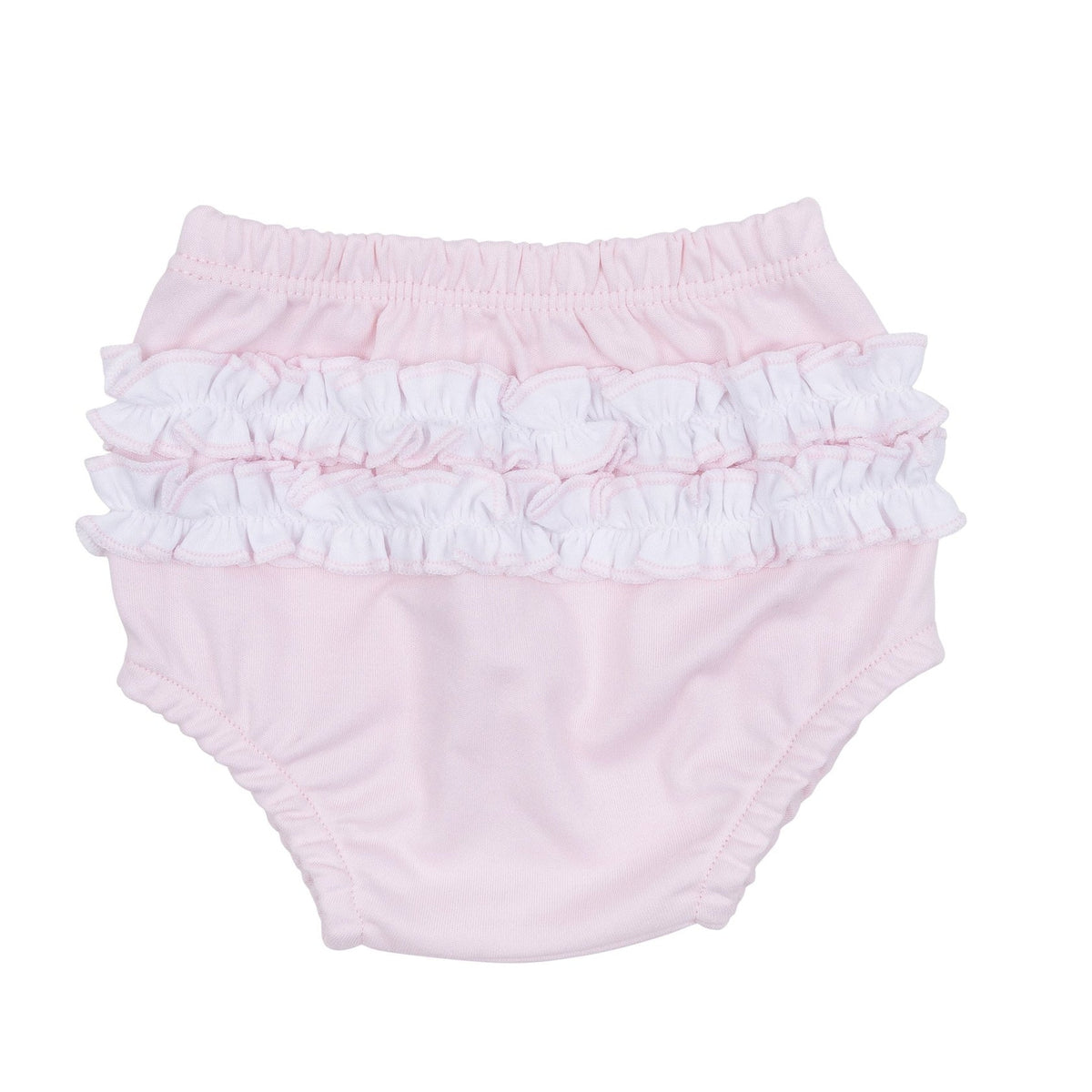 Magnolia Baby Vintage Stork Hand-Embroidered Diaper Cover Set - Pink