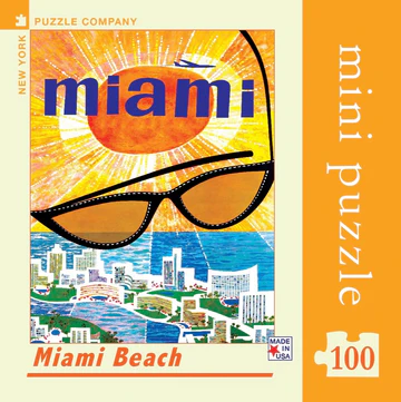 MIAMI BEACH MINI-100 PIECE MINI PUZZLE - Persnickety Shop