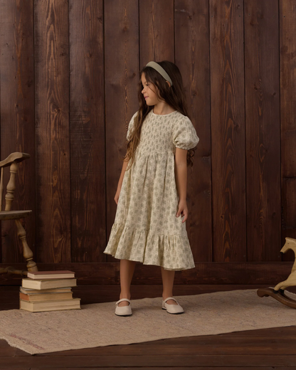 RYLEE + CRU LYDIA DRESS GREEN IRIS