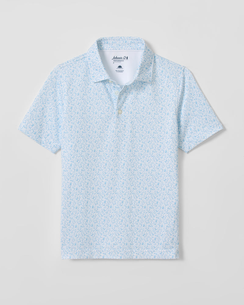 Johnnie-O Performance Jr. Jersey Polo - Beach Break - Persnickety Shop