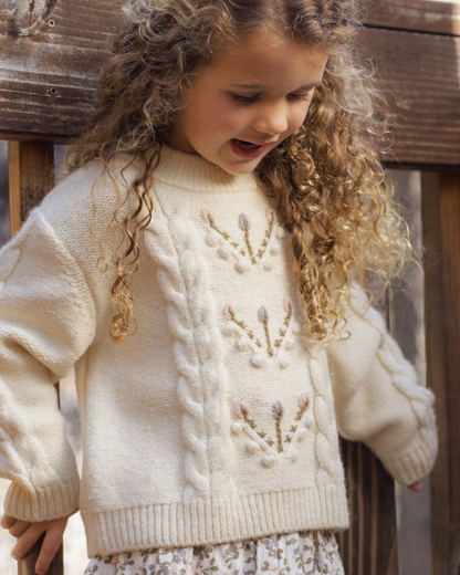 RYLEE + CRU REAGAN SWEATER NATURAL
