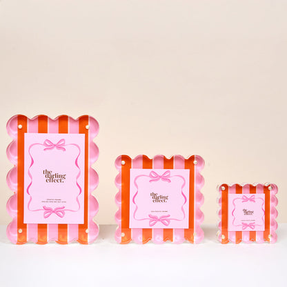 Sicily Stripes Pink Little Moments Acrylic Picture Frame - Persnickety Shop