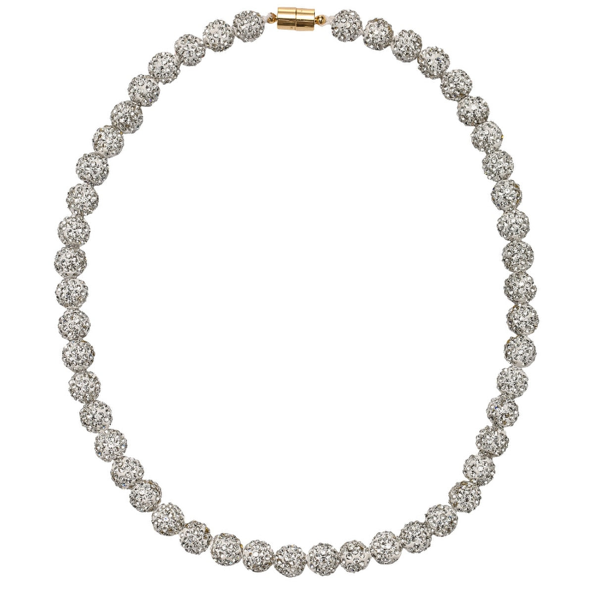 Kids Baseball Bling Disco Ball Beaded Necklace - Persnickety Shop