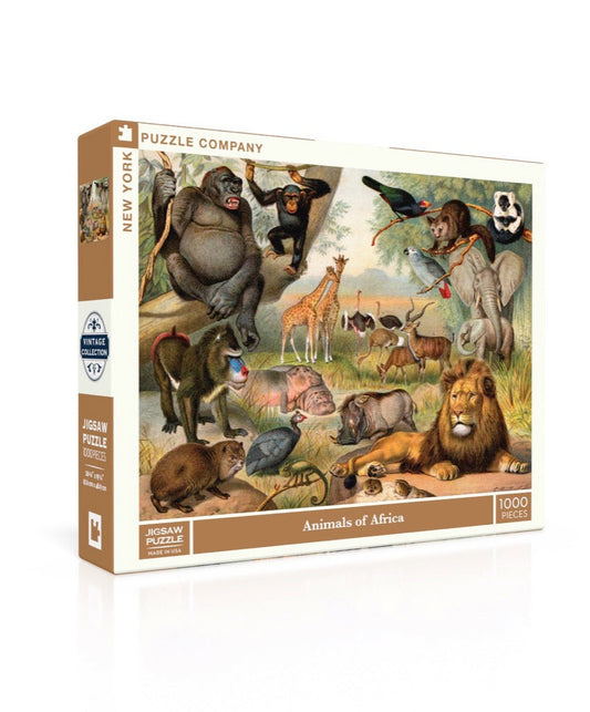 ANIMALS OF AFRICA 1000 PIECE JIGSAW PUZZLE - Persnickety Shop
