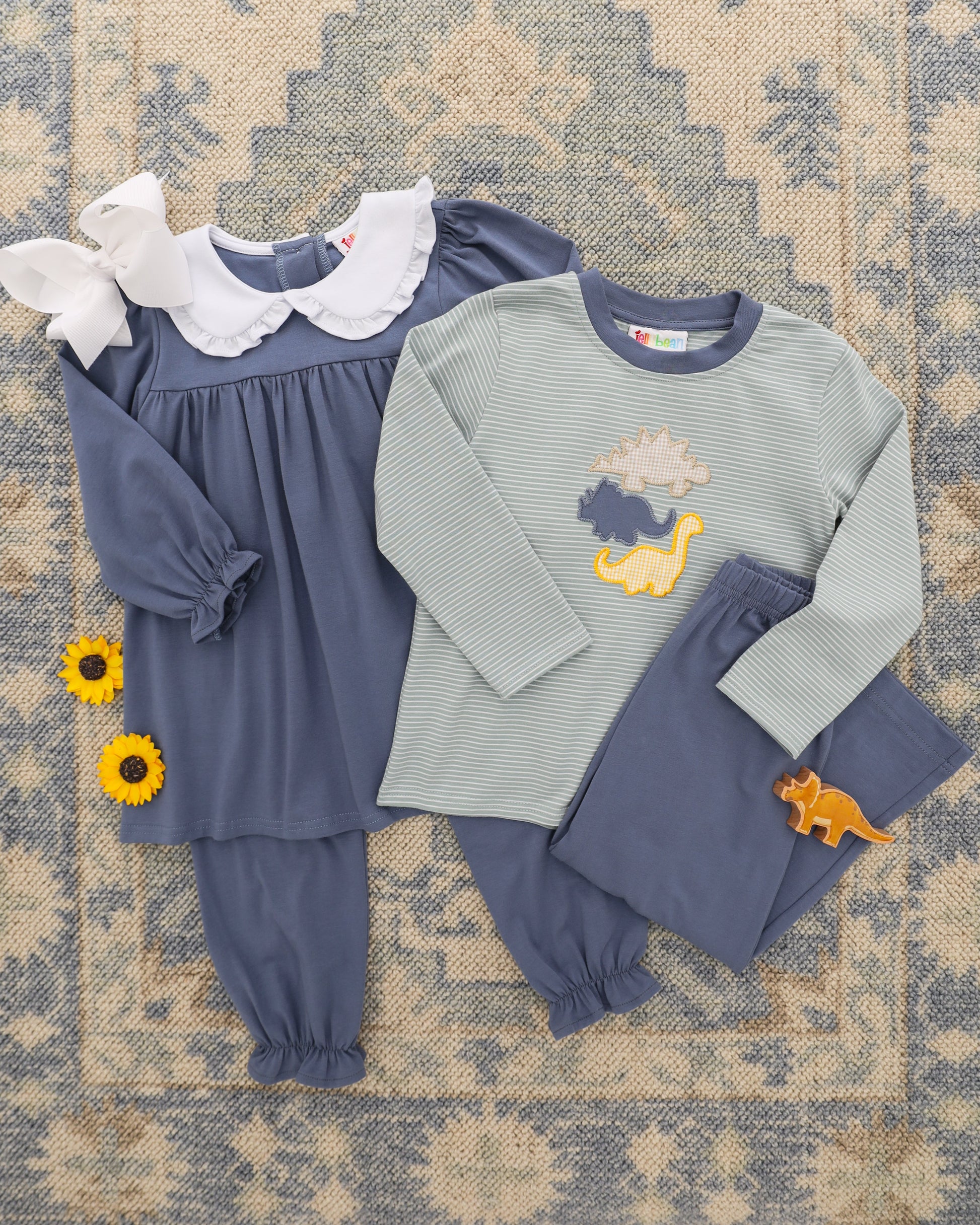PRE-ORDER | Fall Fossils Pant Set Jellybean by Smock Candy - Persnickety Shop
