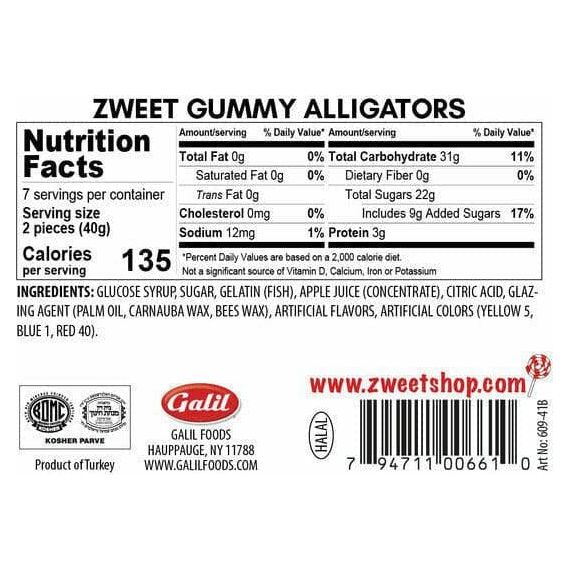Zweet Gummy Alligators – 10 oz Tub - Persnickety Shop