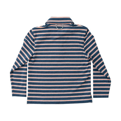 Prodoh LONG SLEEVE TOO COOL FOR SCHOOL POLO- Dark Denim Crabapple - Persnickety Shop