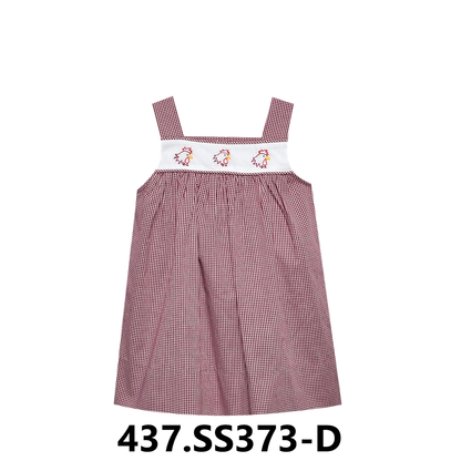 Gamecock Face Prints  Black/Garnet Dress
