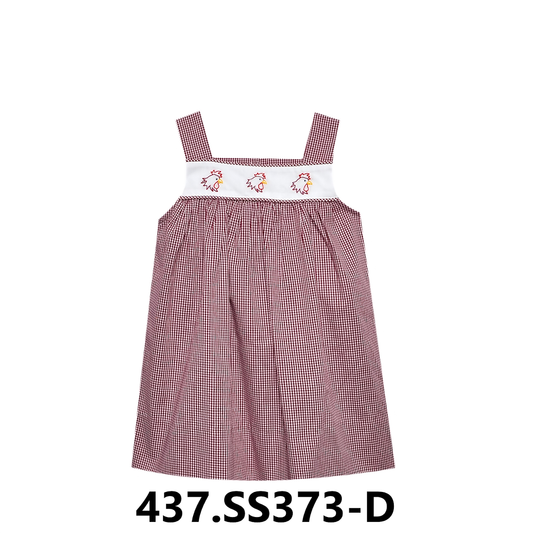 Gamecock Face Prints  Black/Garnet Dress